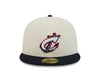 Columbus Clippers New Era Two Tone White Fitted Hat