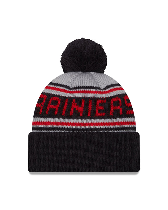Tacoma Rainiers New Era Kids Navy Pom Knit