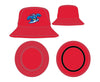 Jersey Shore BlueClaws New Era Bucket Hat Surfing Crab Red
