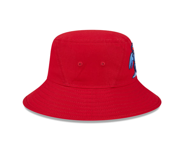 Jersey Shore BlueClaws New Era Bucket Hat Surfing Crab Red
