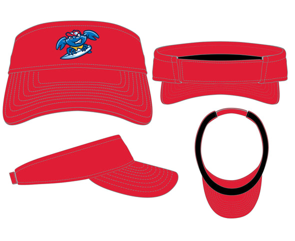Jersey Shore BlueClaws New Era Red Visor