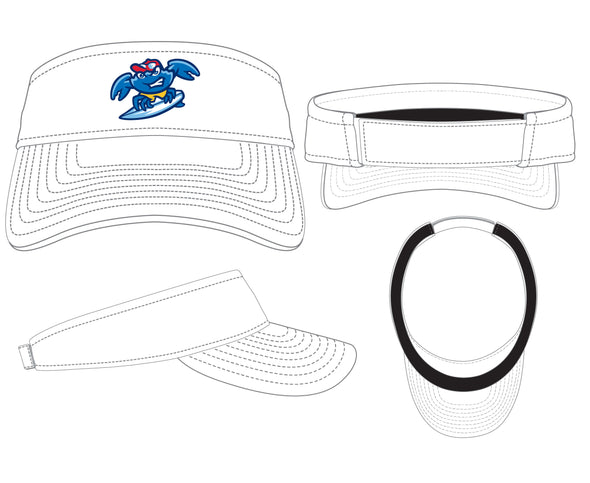 Jersey Shore BlueClaws New Era White Visor