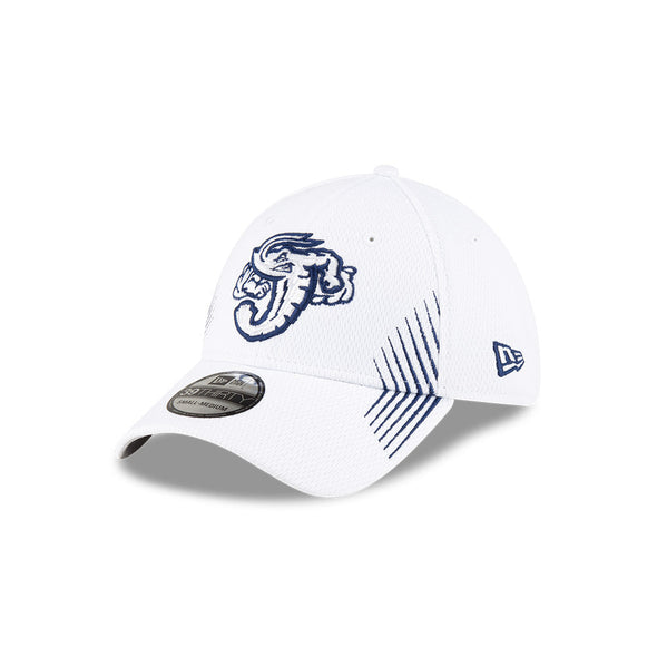 Jacksonville Jumbo Shrimp New Era Youth Active White 39Thirty