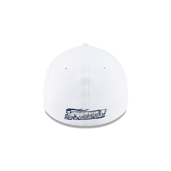 Jacksonville Jumbo Shrimp New Era Youth Active White 39Thirty