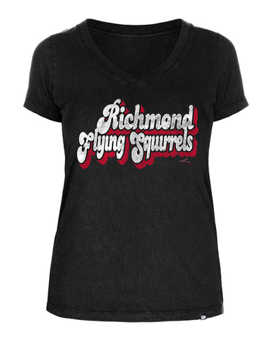 Richmond Flying Squirrels Women's New Era V-Neck Tee