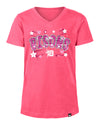 Buffalo Bisons Youth Girls NE Pink Flip Sequin Tee