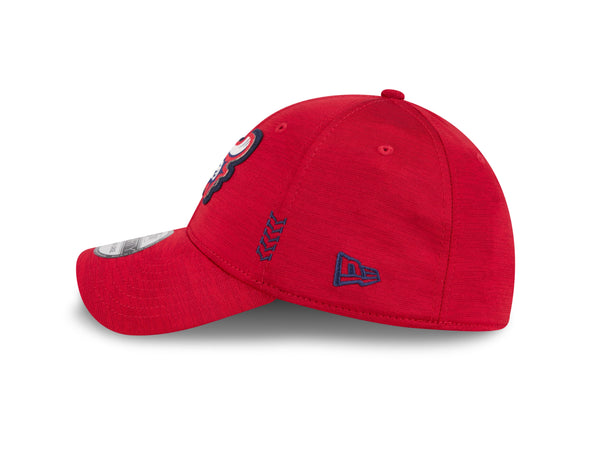 New Era 39Thirty Reading Fightin Phils Stretch Fit Clubhouse Edition Fitted Red F-Fist Hat