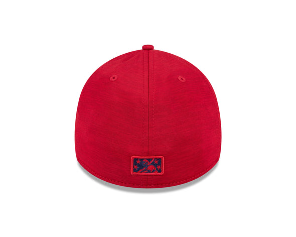 New Era 39Thirty Reading Fightin Phils Stretch Fit Clubhouse Edition Fitted Red F-Fist Hat