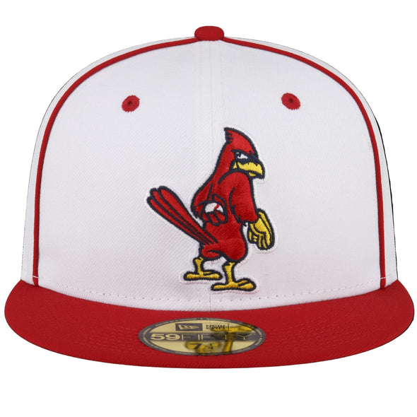Memphis Redbirds 2024 New Era 59Fifty Fitted Authentic On-Field All White Dirty Bird Alternate Cap