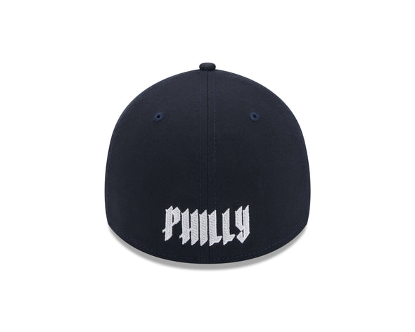 Jersey Shore BlueClaws Philadelphia Phillies New Era Navy 2024 City Connect Stretch Fit Cap