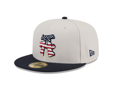 2024 The Asheville Tourists Stars and Stripes New Era Cap 59Fifty