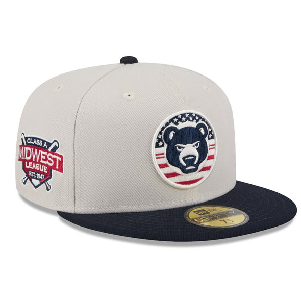 South Bend Cubs New Era 59Fifty Fitted Authentic On Field July 4th Cap