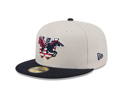 Wichita Wind Surge 2024 New Era Stars and Stripes 5950 Cap