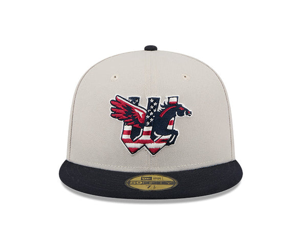 Wichita Wind Surge 2024 New Era Stars and Stripes 5950 Cap