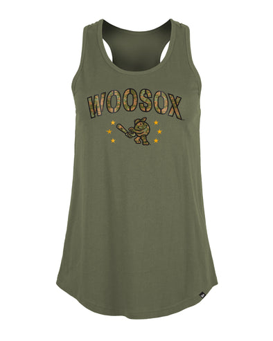 New Era Green 2024 Armed Forces Smiley Women's Tank