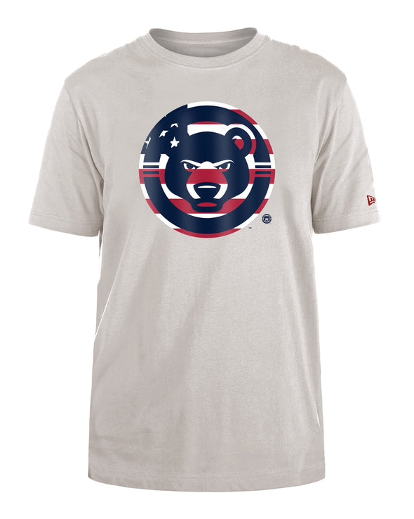 New Era South Bend Cubs July 4th 2024 Tan Men's Tee