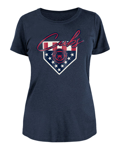 South Bend Cubs New Era July 4th Women's Tee