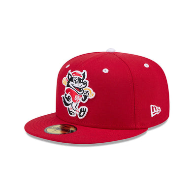 Erie SeaWolves NEC Fauxback Red On Field 59FIFTY