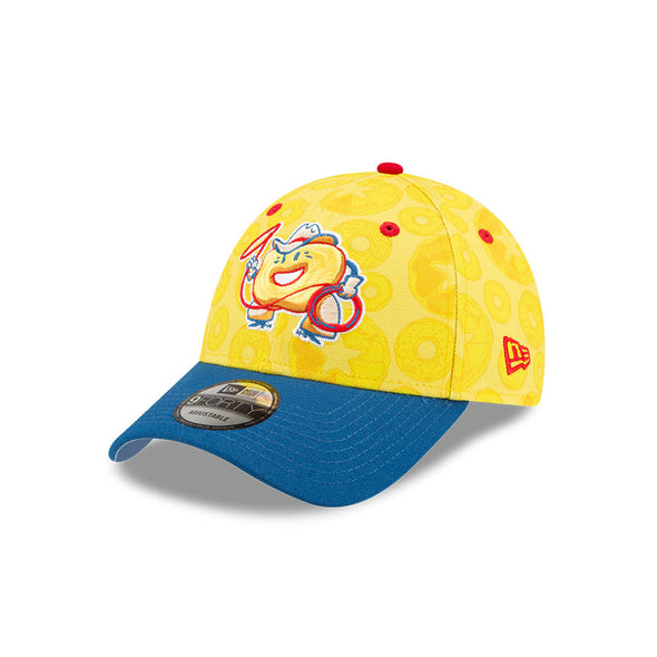 Round Rock Express New Era Donuts Custom Famous Yellow Batter 940 Cap