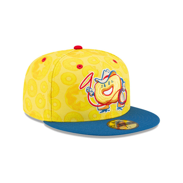 Round Rock Express New Era Donuts Custom Famous Yellow Batter Donuts 5950