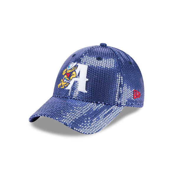 Amarillo Sod Poodles New Era Women's Royal Sequin Lean A 9FORTY Cap