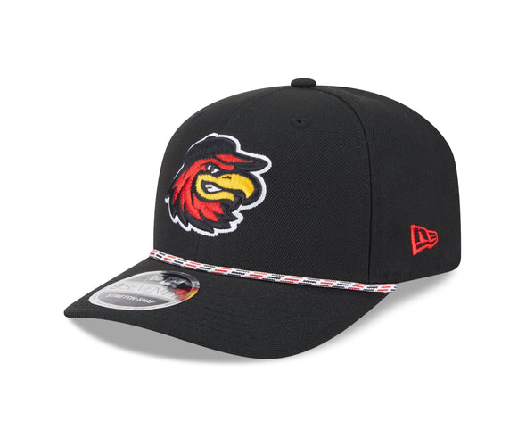 Rochester Red Wings New Era Black Rope Cap