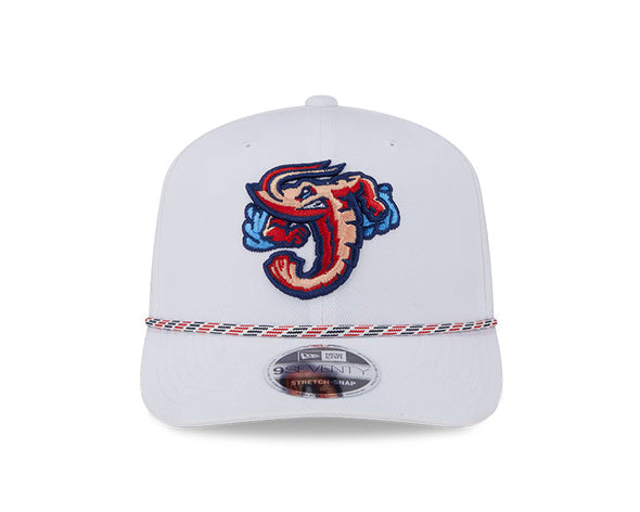 Jacksonville Jumbo Shrimp New Era White Multi Rope 9Seventy Snapback