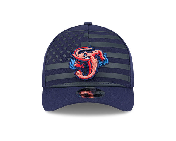 Jacksonville Jumbo Shrimp New Era American Flag 9Forty M-Crown