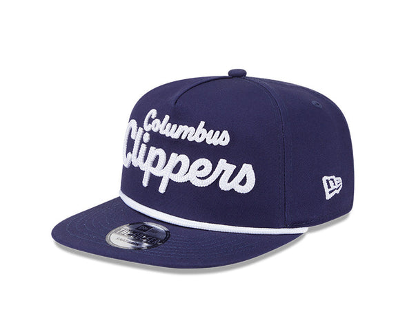 Columbus Clippers New Era Golfer Team Text  Snap Hat