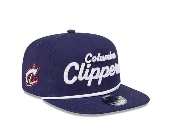 Columbus Clippers New Era Golfer Team Text  Snap Hat