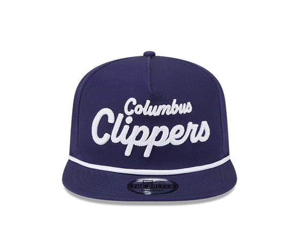 Columbus Clippers New Era Golfer Team Text  Snap Hat