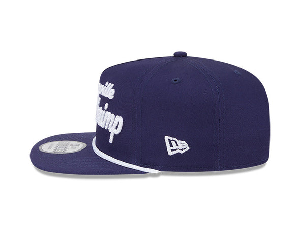 Jacksonville Jumbo Shrimp New Era Team Text Golfer Snapback
