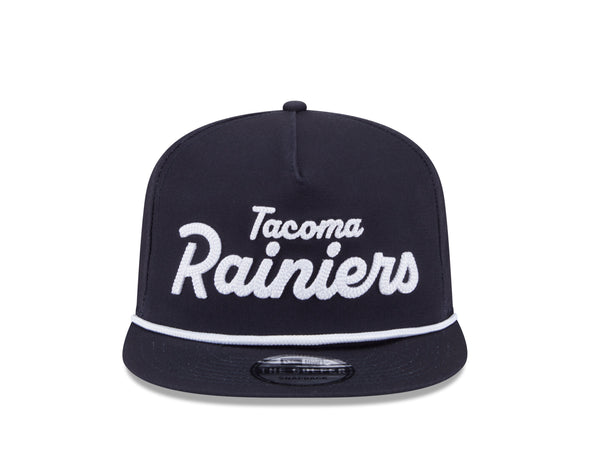 Tacoma Rainiers New Era Navy Golfer Team Text Snapback