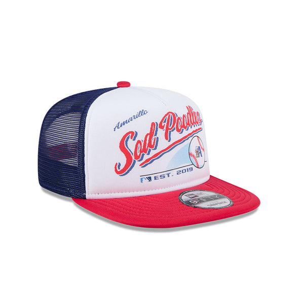 Amarillo Sod Poodles New Ere Red Retro Script 9FIFTY Cap