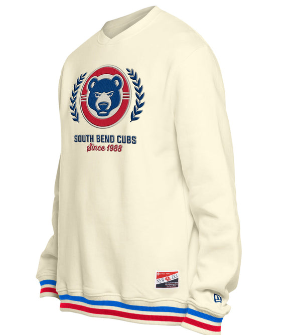 South Bend Cubs New Era Men's Cuffed Crew neck Sweatshirt