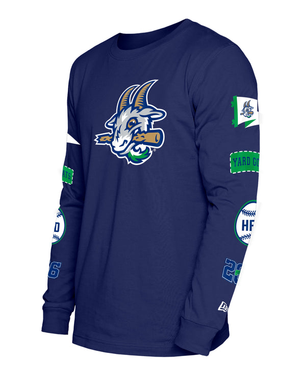 Hartford Yard Goats New Era Adult Patch Long Sleeve