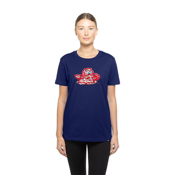 Amarillo Sod Poodles New Era Women's Royal Glam Game Tee