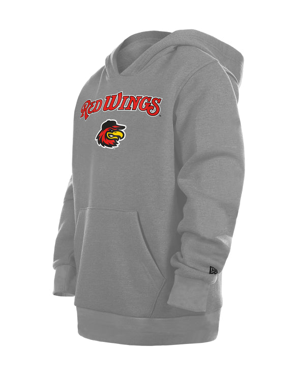 Rochester Red Wings New Era Youth Gray Hoodie
