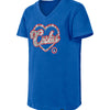 South Bend Cubs New Era Girls Heart Flip Tee