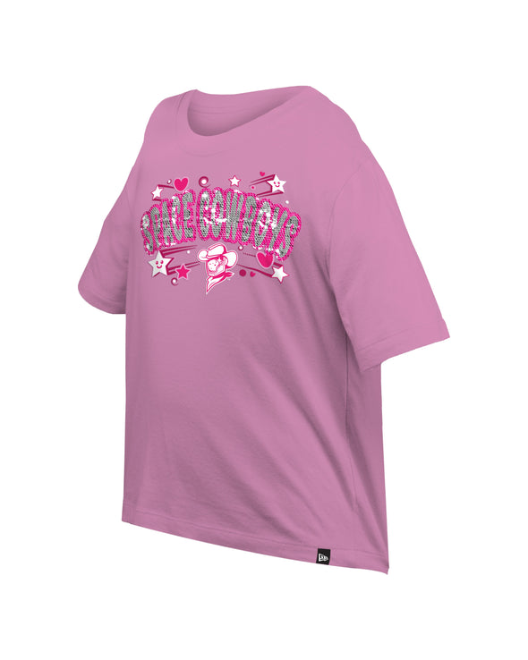 Sugar Land Space Cowboys New Era Youth Girl Tee Boxy Sequin - FINAL SALE