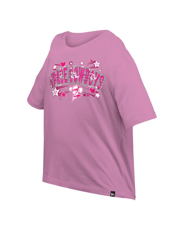Sugar Land Space Cowboys New Era Youth Girl Tee Boxy Sequin - FINAL SALE