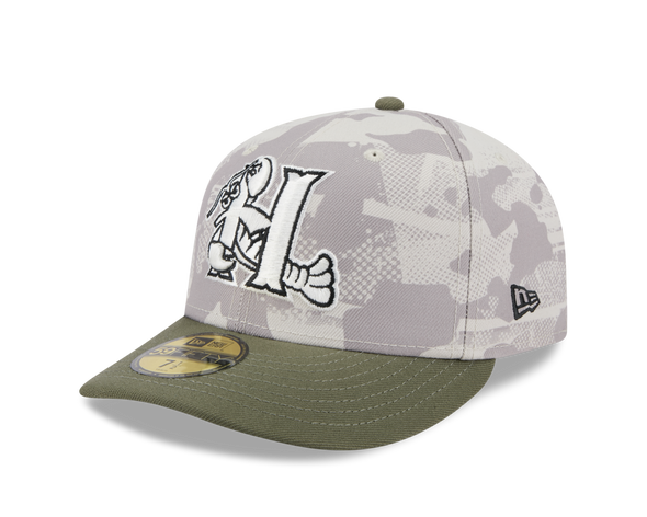 Hickory Crawdads 2025 New Era Armed Forces 59Fifty Fitted Cap