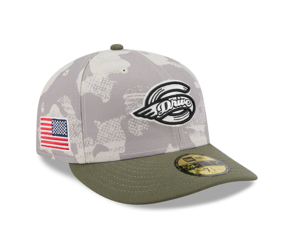 Greenville Drive New Era 2025 On Field Armed Forces Day 59FIFTY Hat