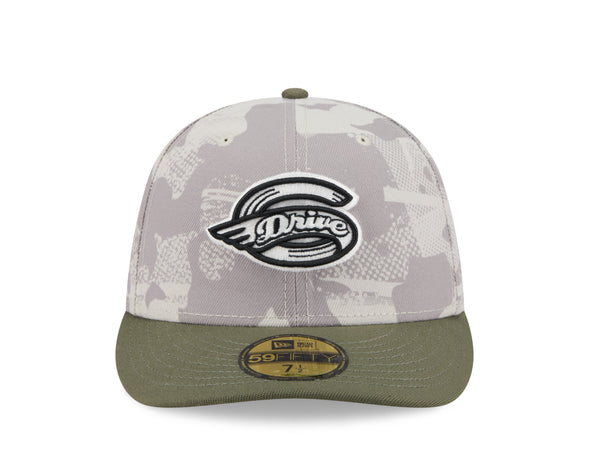 Greenville Drive New Era 2025 On Field Armed Forces Day 59FIFTY Hat