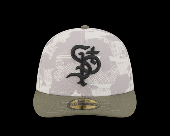 Saints 2025 On-Field 59Fifty Armed Forces Day Cap