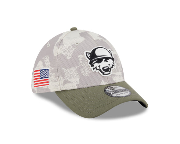 Erie SeaWolves NEC 2025 Armed Forces 39THIRTY Stretch-Fit Cap