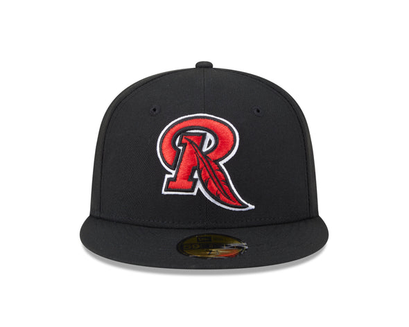 Rochester Red Wings Feather R Fitted Cap (Official On Field BP Cap)