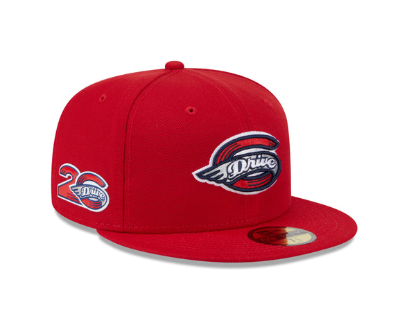 Greenville Drive New Era Red 59FIFTY On Field 20th Anniversary Hat