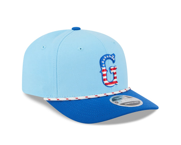 Greenville Drive New Era 2025 July 4th 9SEVENTY Stretch Snap Hat