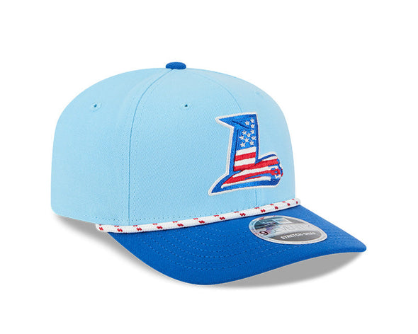 Lynchburg Hillcats 2025 New Era July 4th 9SEVENTY Stretch Snap Cap